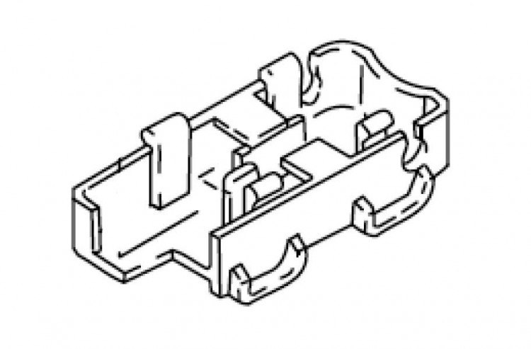 Крышка нижняя 12 pin разъёма